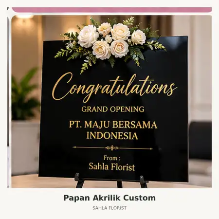 Papan Bunga Akrilik Ngaglik